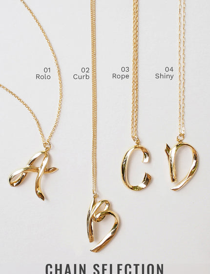 Alphabet V Gold - Ketting