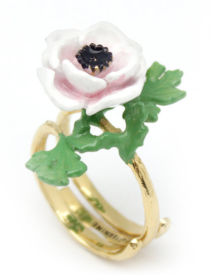 Anemone White - Ring