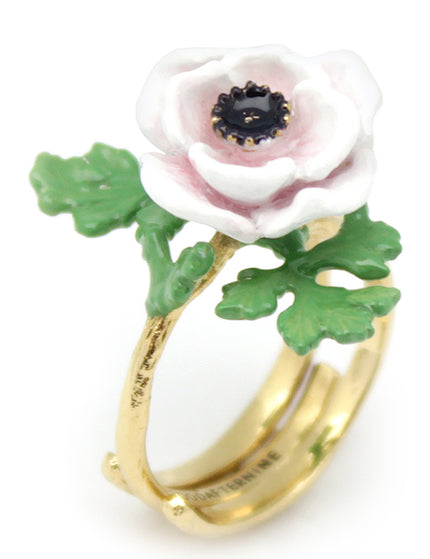 Anemone White - Ring