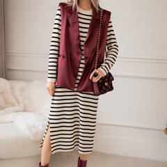 Stripes & Bordeaux Bliss