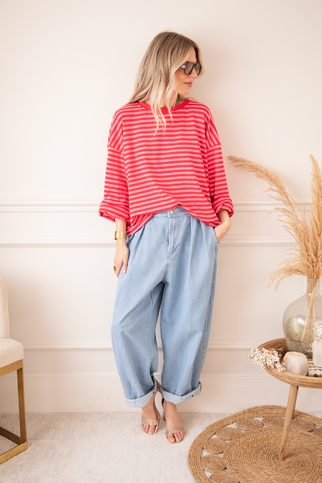 <h4><span style="text-decoration:underline">Stripes & Denim</span></h4><h2>Always a good idea</h2>