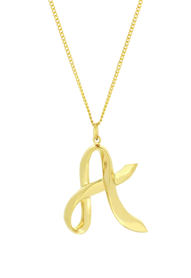 Alphabet A Gold - Chain