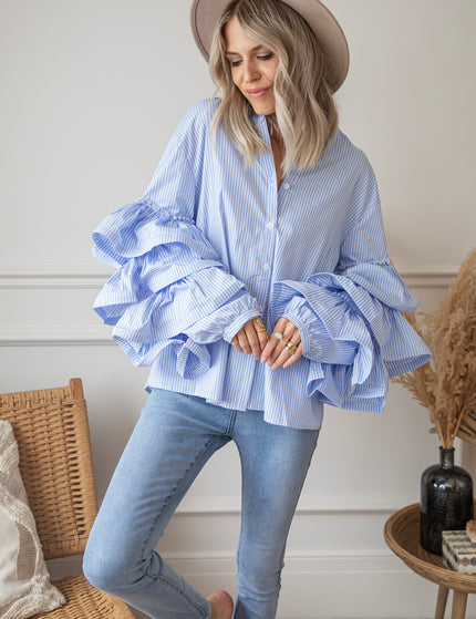 Bluse - Soraya Stripe - Blau