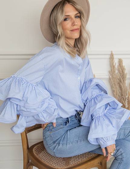 Bluse - Soraya Stripe - Blau