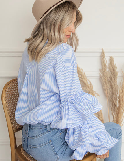 Soraya Stripe Blue - Blouse