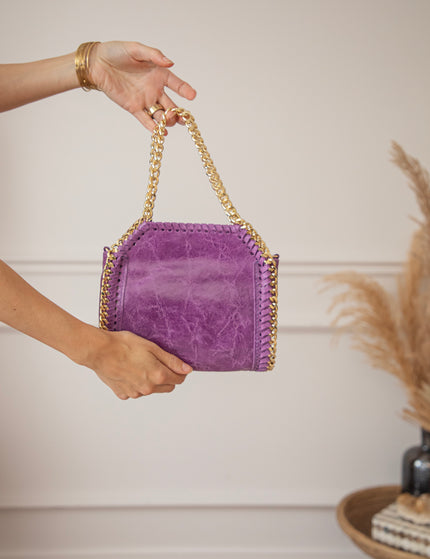 Chain Bag Small Purple - Handbag