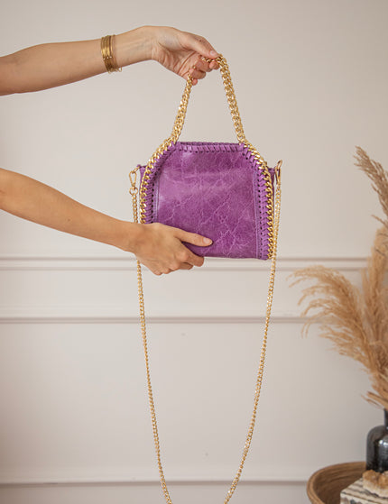 Handtasche - Chain Bag Small - Purple