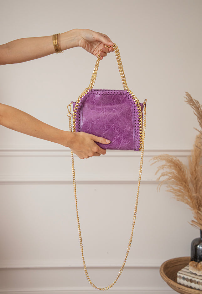 Chain Bag Small Purple - Handtas