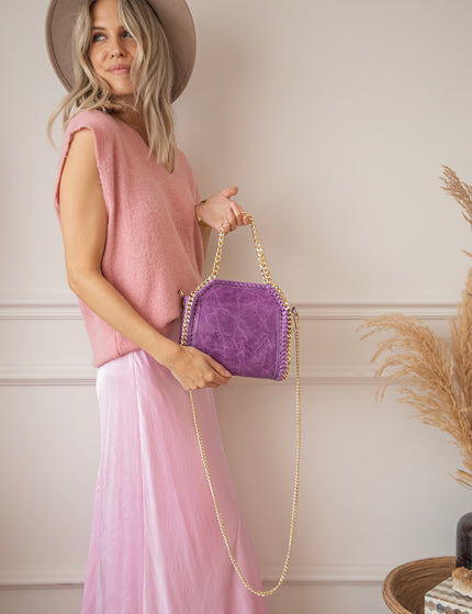 Chain Bag Small Purple - Handbag