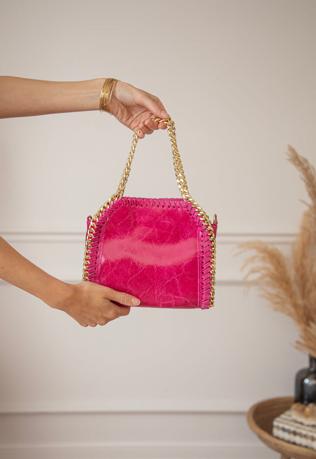 Handtasche - Chain Bag Small - Fuchsia