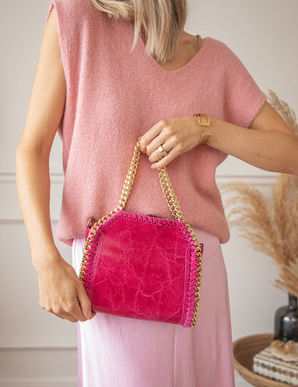 Chain Bag Small Fuchsia - Handtas