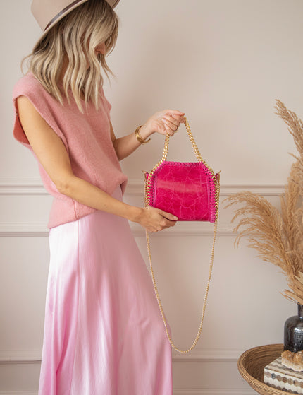 Chain Bag Small Fuchsia - Handtas