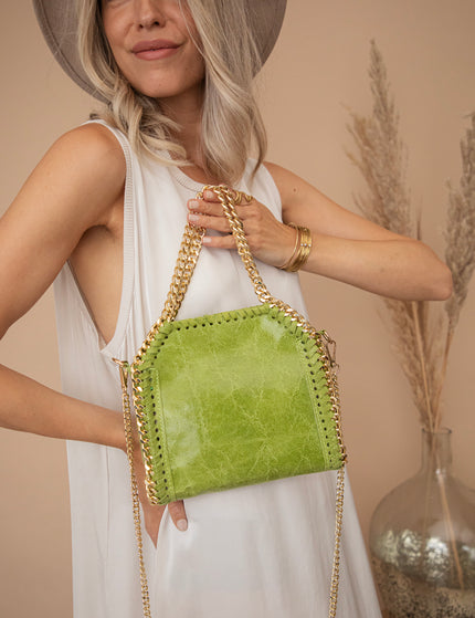 Handtasche - Chain Bag Small - Limettengrün