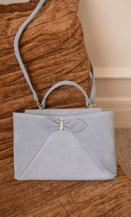 Bow Belle Dusty Blue - Handtas