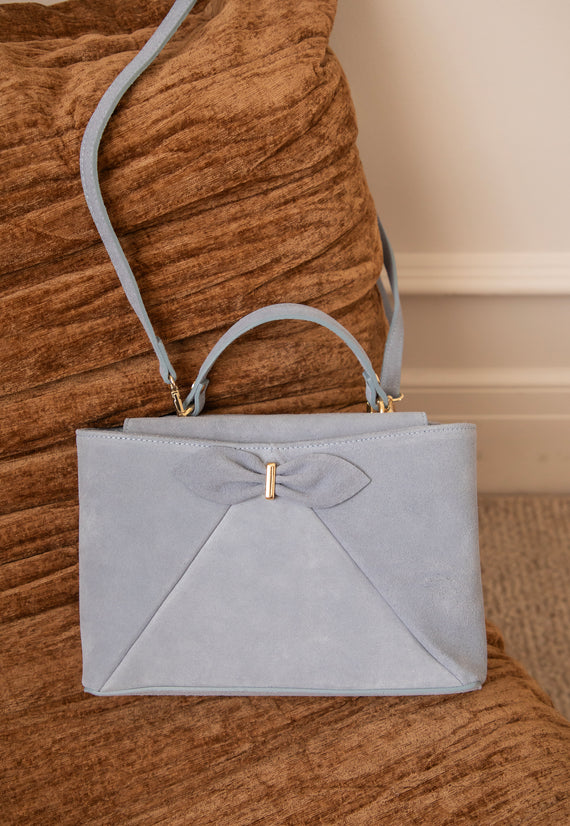 Bow Belle Dusty Blue - Handbag