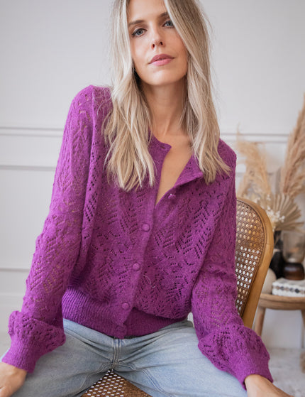 Tilly Purple - Cardigan