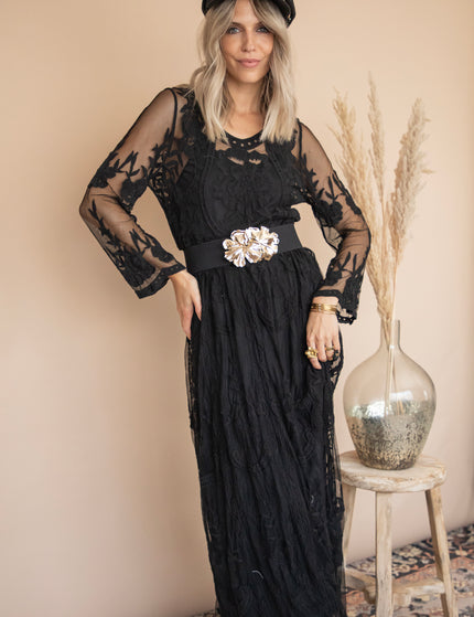 Laurel Lace Black - Maxi Dress