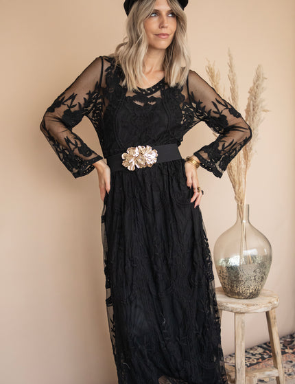 Maxikleid - Laurel Lace - Schwarz