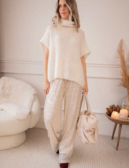 Cozy Collar Beige - Debardeur