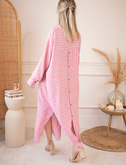 Maxikleid - Serene Stripes - Pink