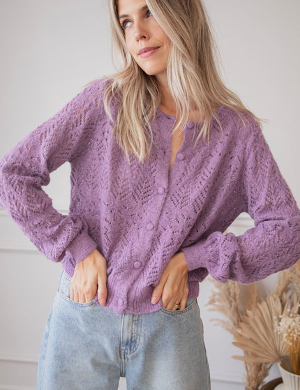 Strickjacke - Tilly - Violett