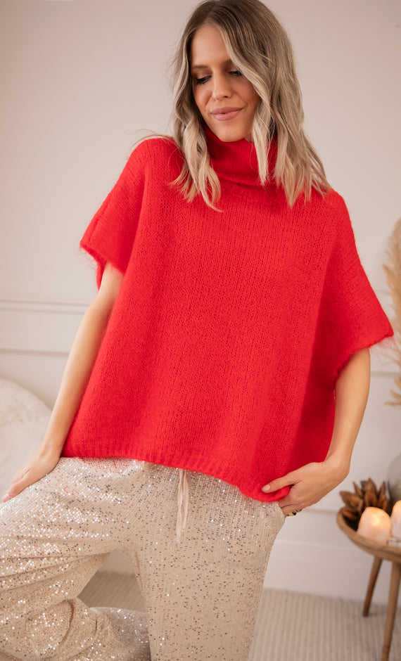 Cozy Collar Red - Debardeur