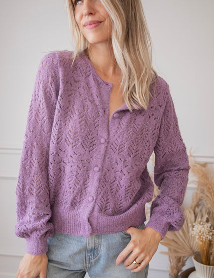 Strickjacke - Tilly - Violett