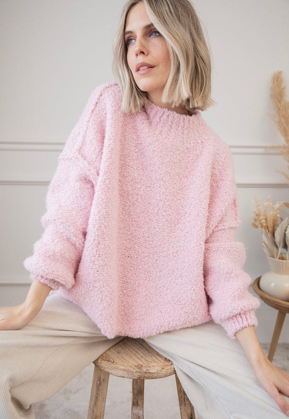 Amber Woolen Baby Pink - Sweater