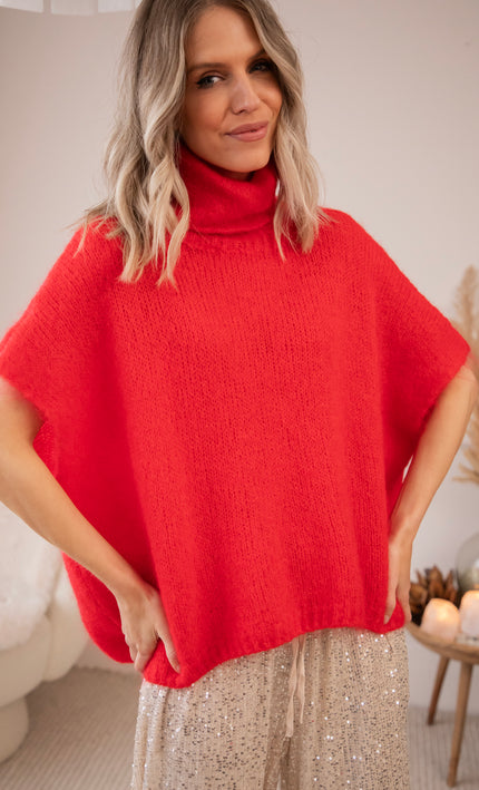 Debardeur - Cozy Collar - Rot