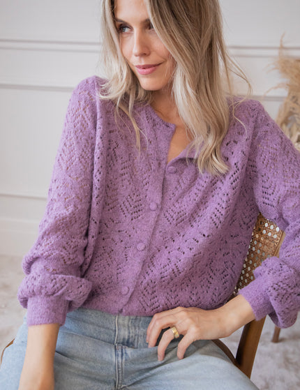 Strickjacke - Tilly - Violett