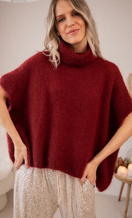 Cozy Collar Bordeaux - Debardeur