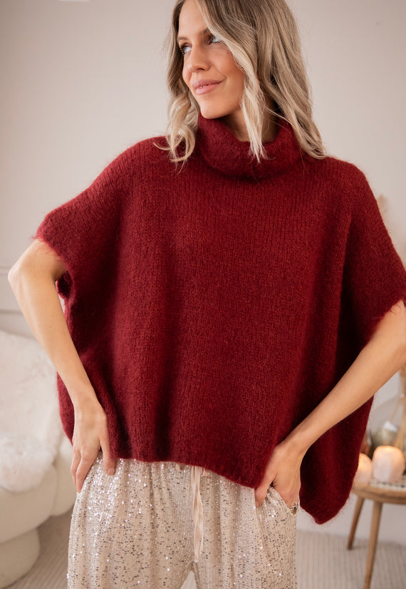 Cozy Collar Bordeaux - Debardeur
