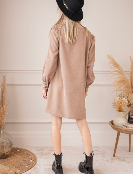 Kleid - Charlotta - Taupe