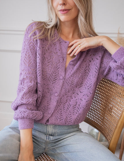 Strickjacke - Tilly - Violett