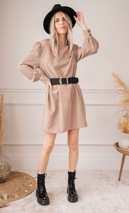 Charlotta Taupe - Dress