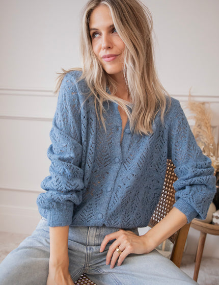 Tilly Dusty Blue - Cardigan