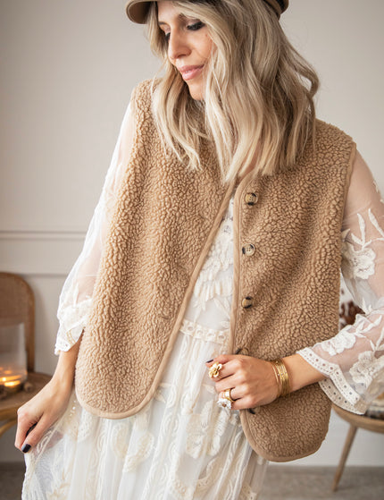 Laurel Lace Beige - Maxi Jurk