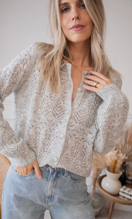 Tilly Soft Grey - Cardigan