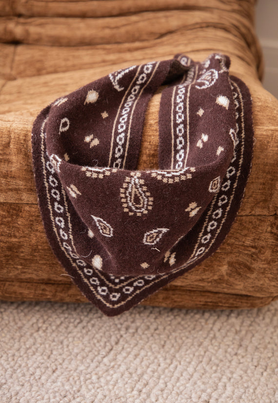 Woodland Paisley Brown - Bandana