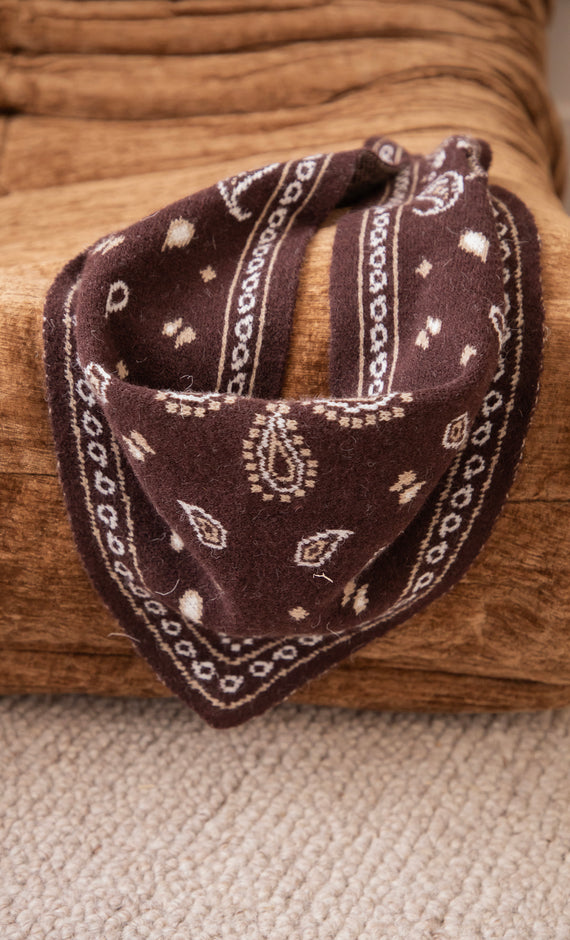 Woodland Paisley Brown - Bandana