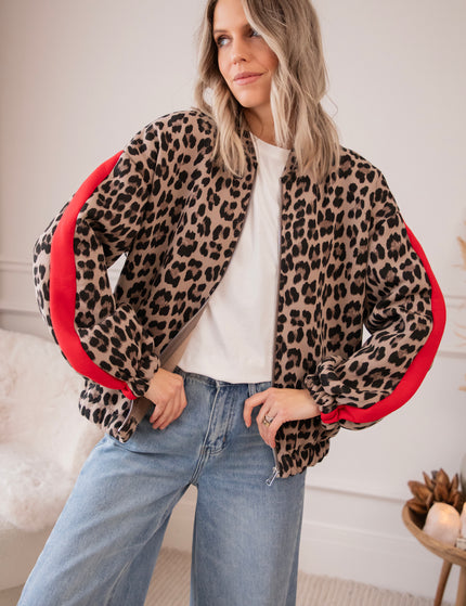 Leopard Lounge Beige - Jacket/vest