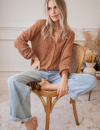 Tilly Camel - Cardigan 