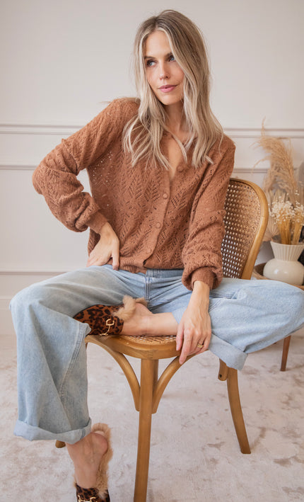 Tilly Camel - Cardigan 