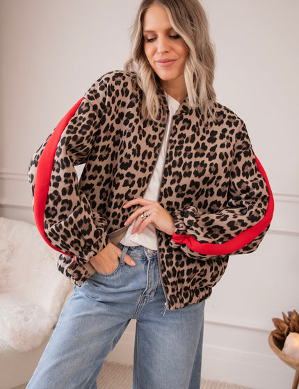 Leopard Lounge Beige - Jacket/vest