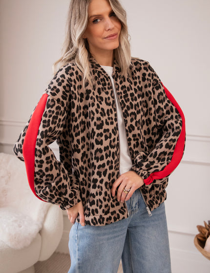 Leopard Lounge Beige - Jacket/vest