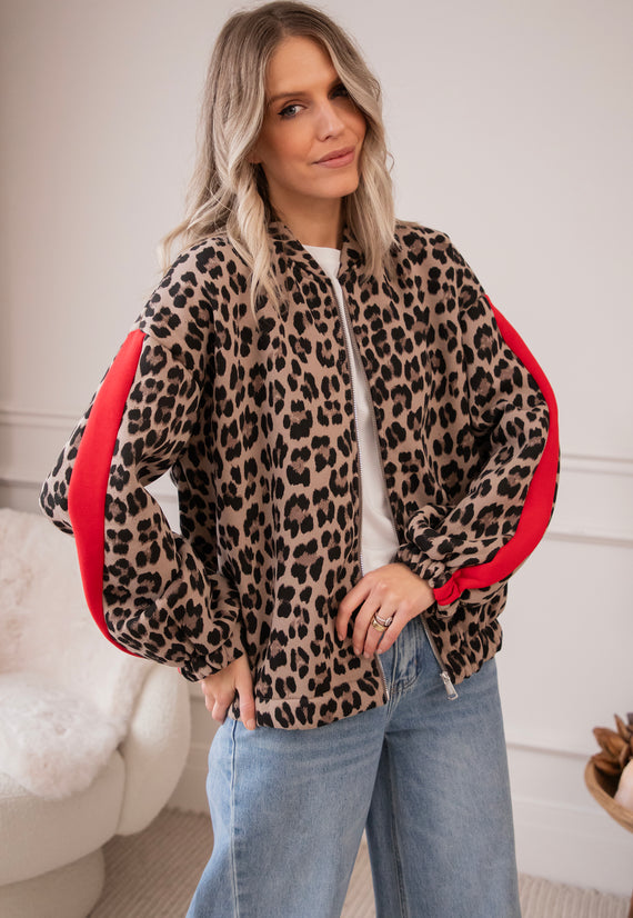 Leopard Lounge Beige - Jacket/vest