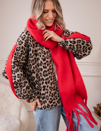 Leopard Lounge Beige - Jacket/vest