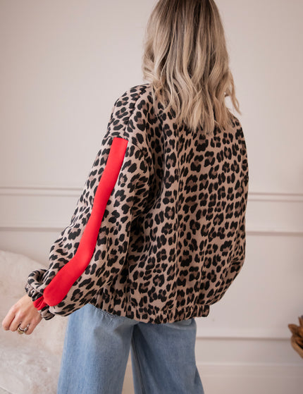 Leopard Lounge Beige - Jacket/vest