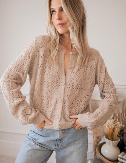 Tilly Taupe - Cardigan