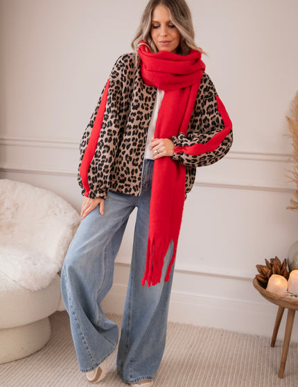 Leopard Lounge Beige - Jacket/vest